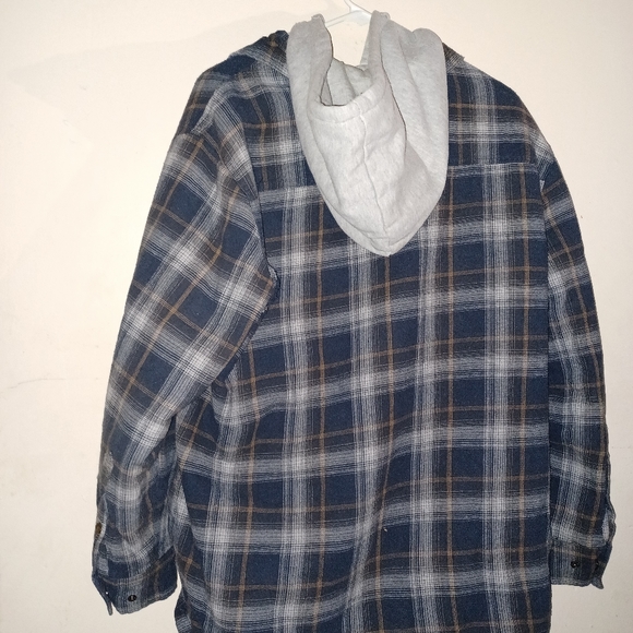 AMERICAN WORKER MEN SHACKET HOODIE - Picture 3 of 11